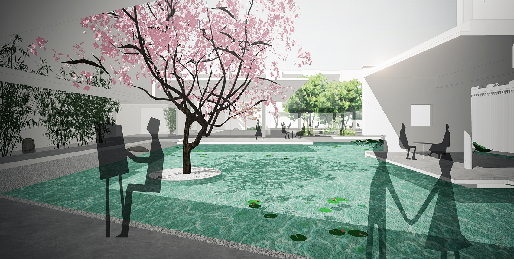 3-05 由藝術館看水庭園  Viewing water garden from the art gallery  ?柯笠建筑 Atelier LI.jpg