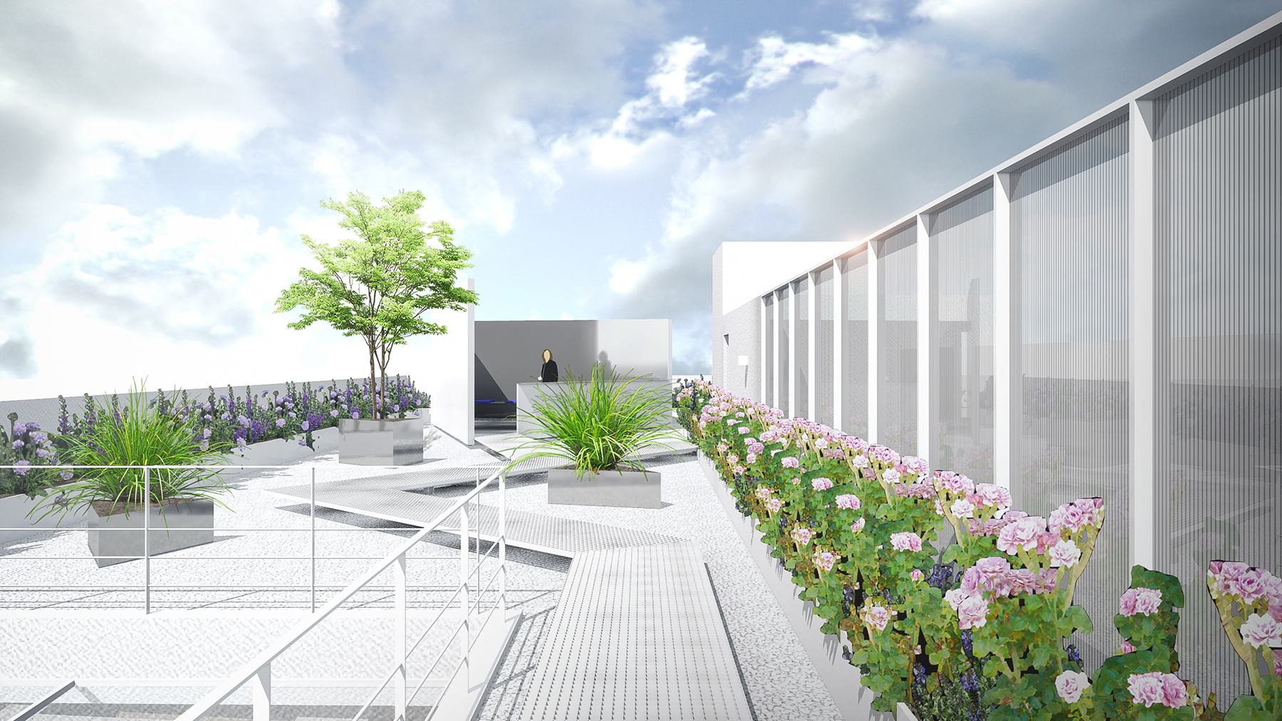 4-09 屋頂花園, 看向亭子M  Roof garden, viewing Pavilion M  ?柯笠建筑 Atelier LI.jpg